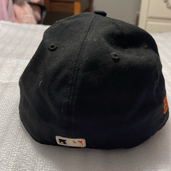 Vintage Men’s Sports Baseball Snapback Hat Orange & Black Size 7 1/4 (57.7 CM) - Picture 9 of 15